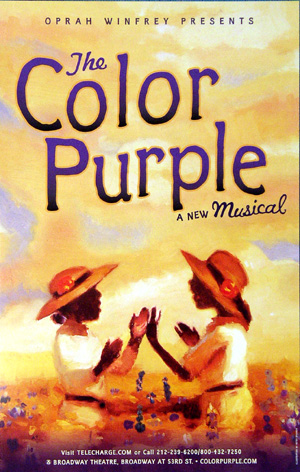 Original poster from The Broadway Theatre’s production of The Color Purple. Photo courtesy of Wikipedia.
