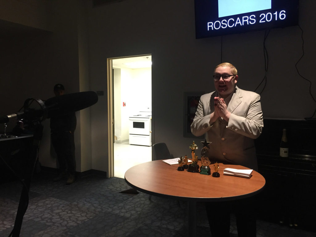 Ryan created his own award ceremony, the Roscars, to give out accolades to the best movies of the year. Photo Credit: Alex Gamboa