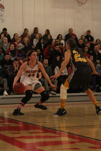 Kate Tobie finished with 8 points, 9 assists and 2 steals Photo by: Alex Gamboa