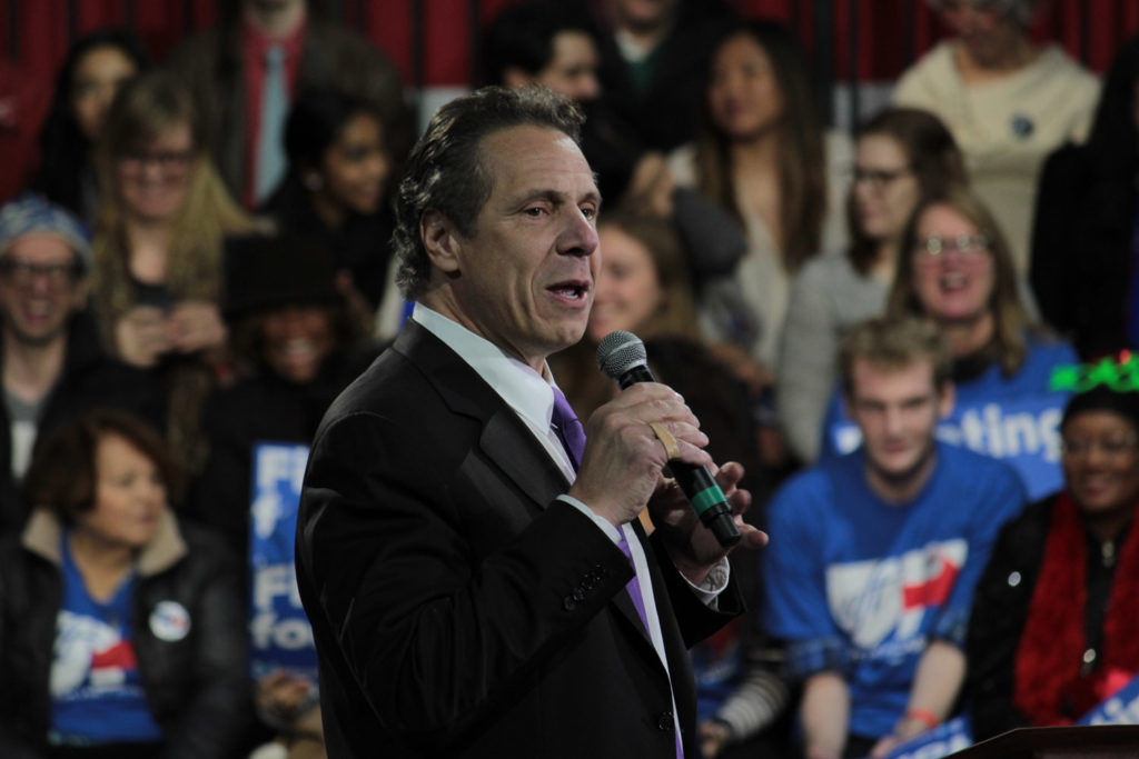 Andrew Cuomo, current governor of New York, spoke at the Clinton rally as well. Photo Credit: Juan Contla