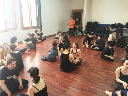 Students rehearsing in Santiago, Chile. Photo courtesy of Heather Benton