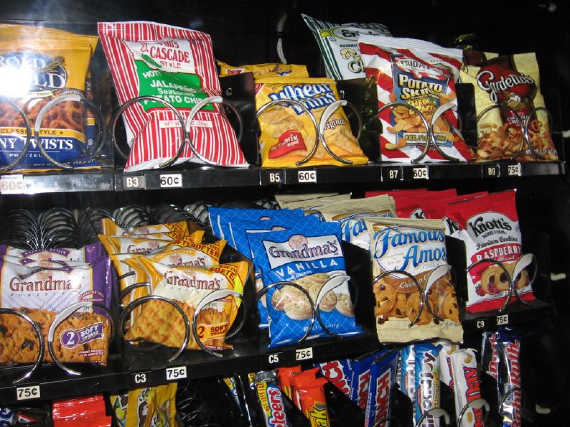 Think twice before you buy a snack from the vending machine. Photo courtesy of ashish joy (Flickr)