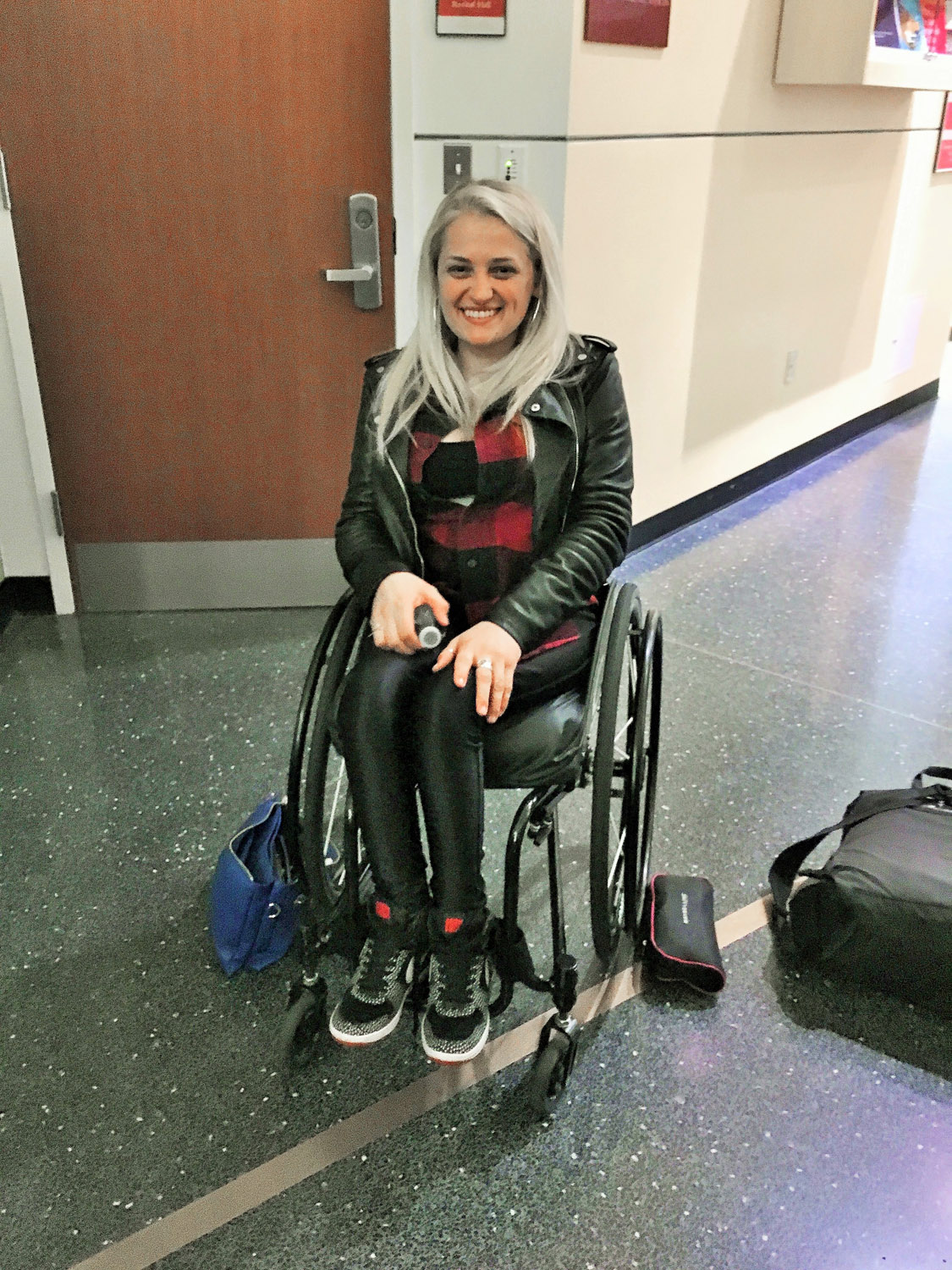 Ali Stroker after a riveting discussion at ReelAbilities: Montclair. Photo by Carlie Madlinger