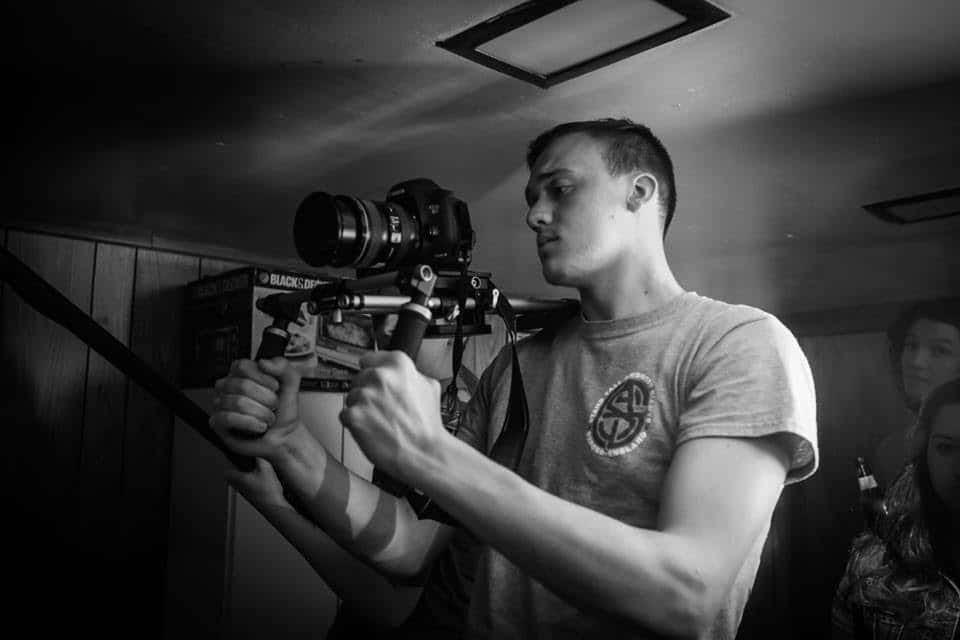 Tom Hornberger is a senior filmmaking major with a minor in art and design. Photo courtesy of Chantel Erin.