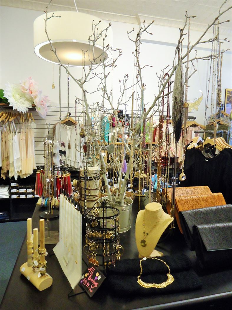 Unique accessories and jewelry on display at Valley Girl. Photo by Carlie Madlinger