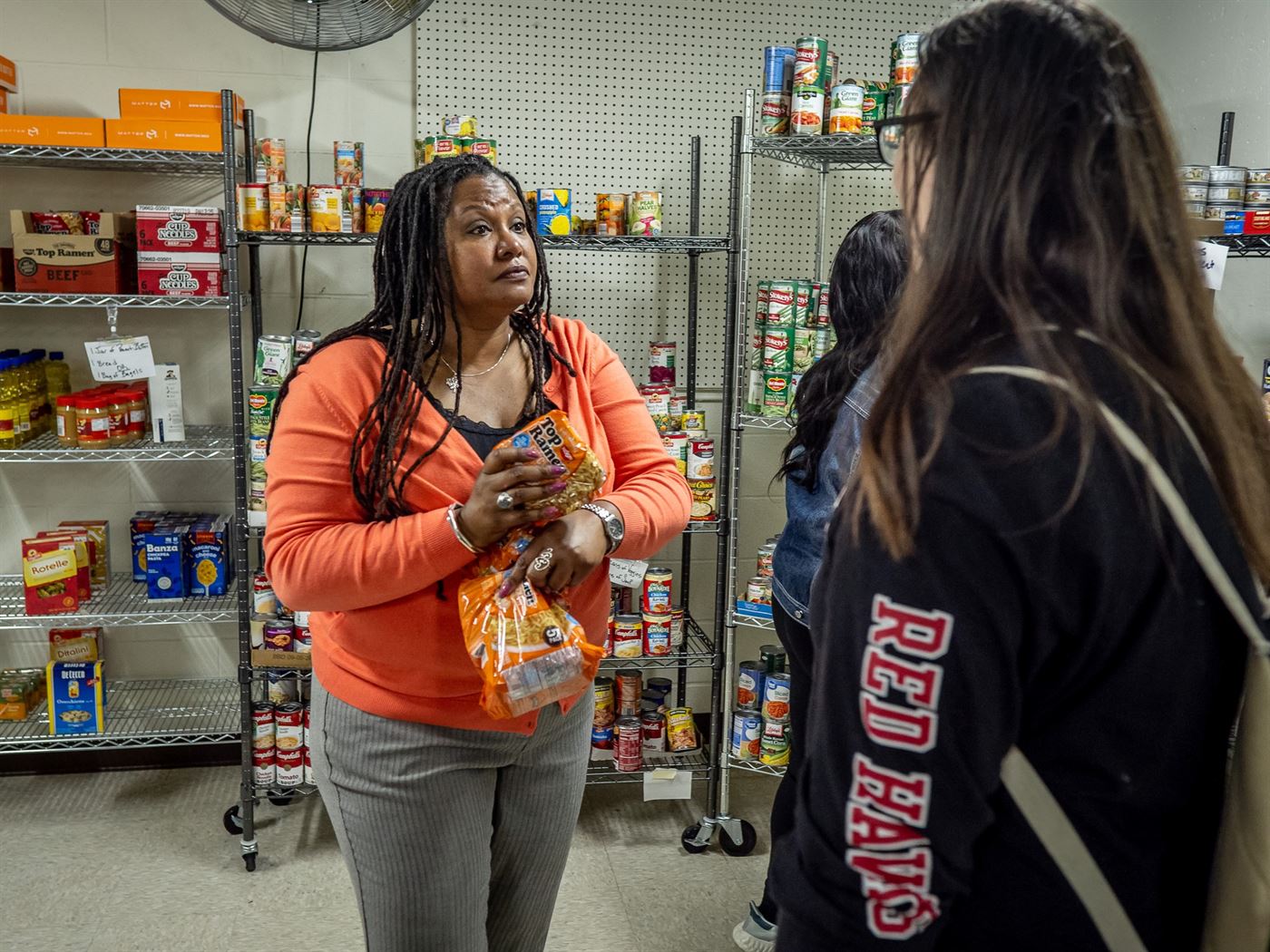 Sonja Tillman, the coordinator for the Red Hawk Pantry, supports students who are food insecure. Photo courtesy of Montclair State University