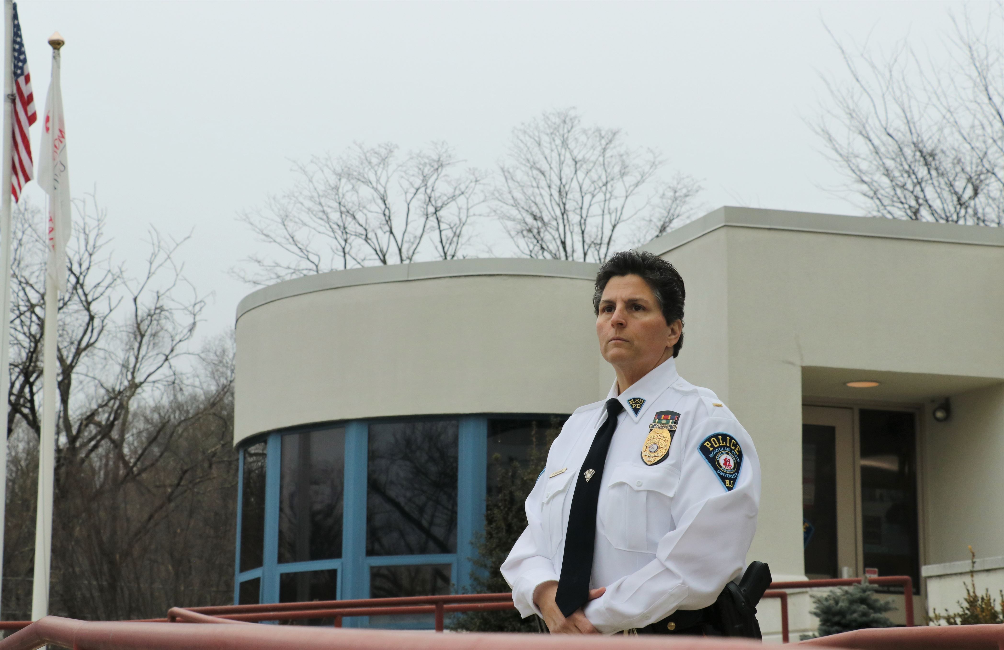 Lt. Giuliano overlooks campus from the UPD headquarters. Kristoffer Fernandes | The Montclarion