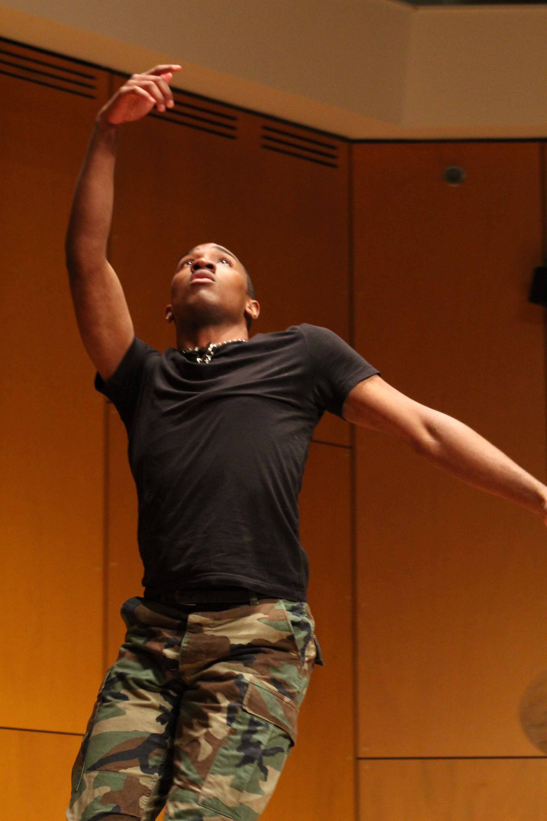 Jehod Silver performs a striking dance to "I Need You Now," by Smokie Norful.