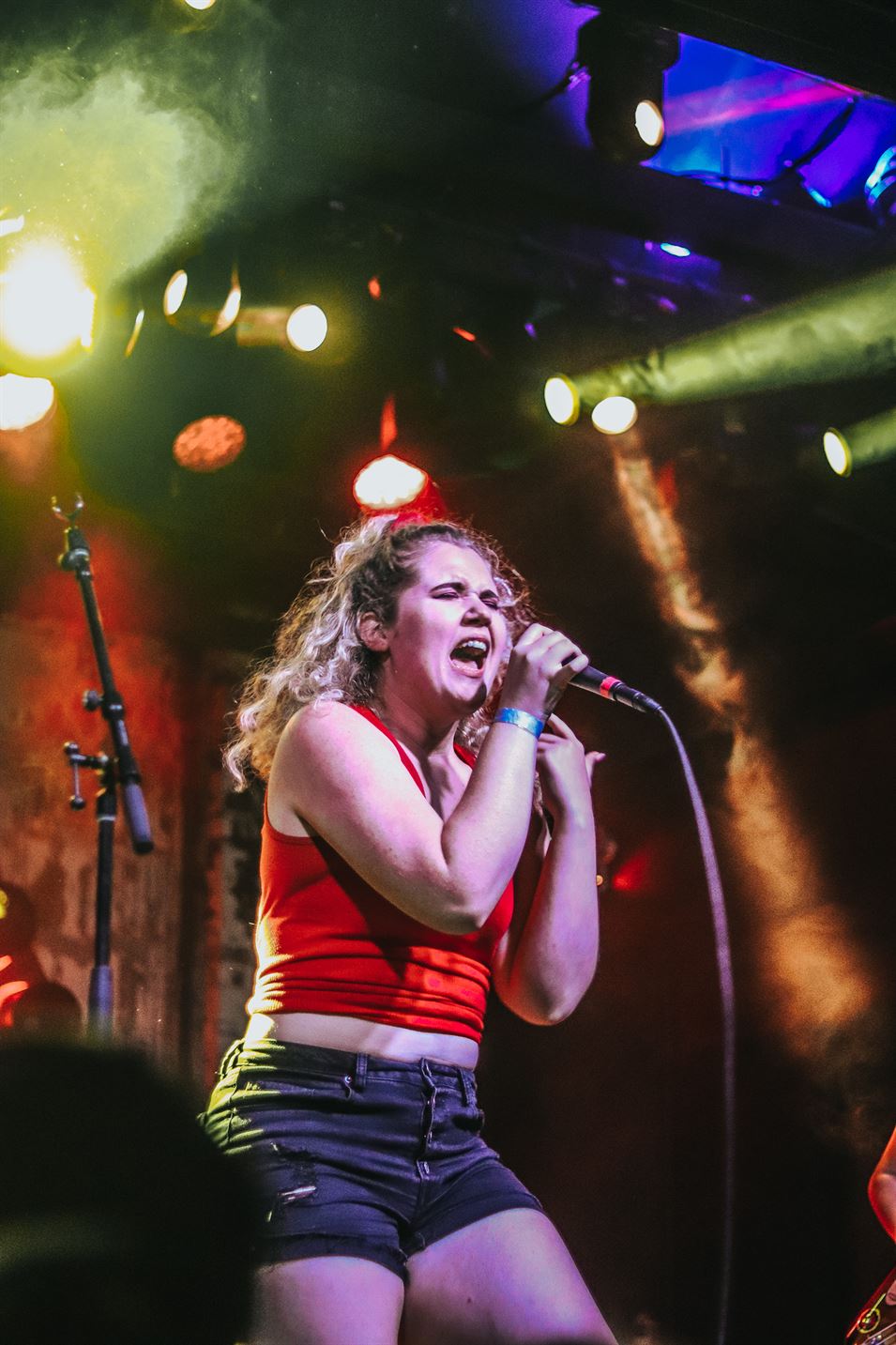 Gabrielle Guida singing her heart out at Asbury Lanes in July 2019. Photo Courtesy of Chloe Brenna