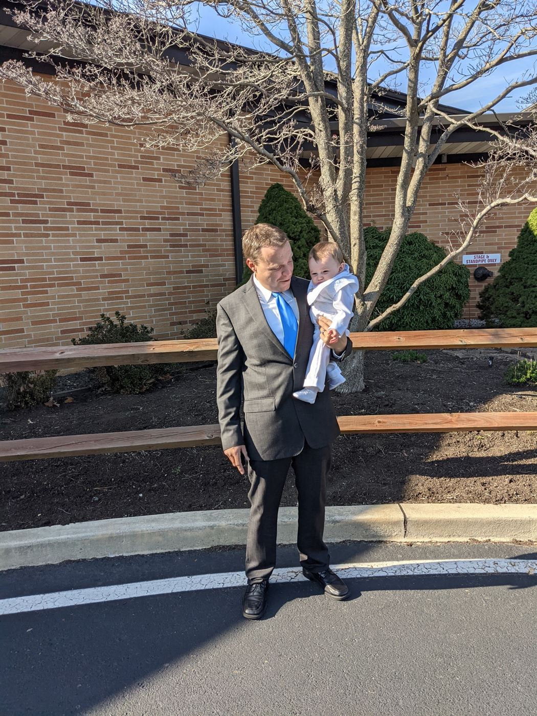 My step dad, Phil, is excited to be a godfather. Casey Masterson | The Montclarion