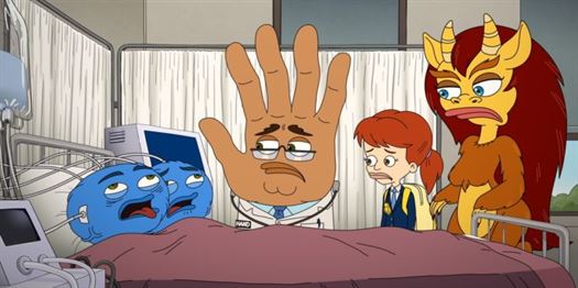 Tragedy strikes in the blue-balls ward in "Four Stories About Hand Stuff." Photo courtesy of Netflix