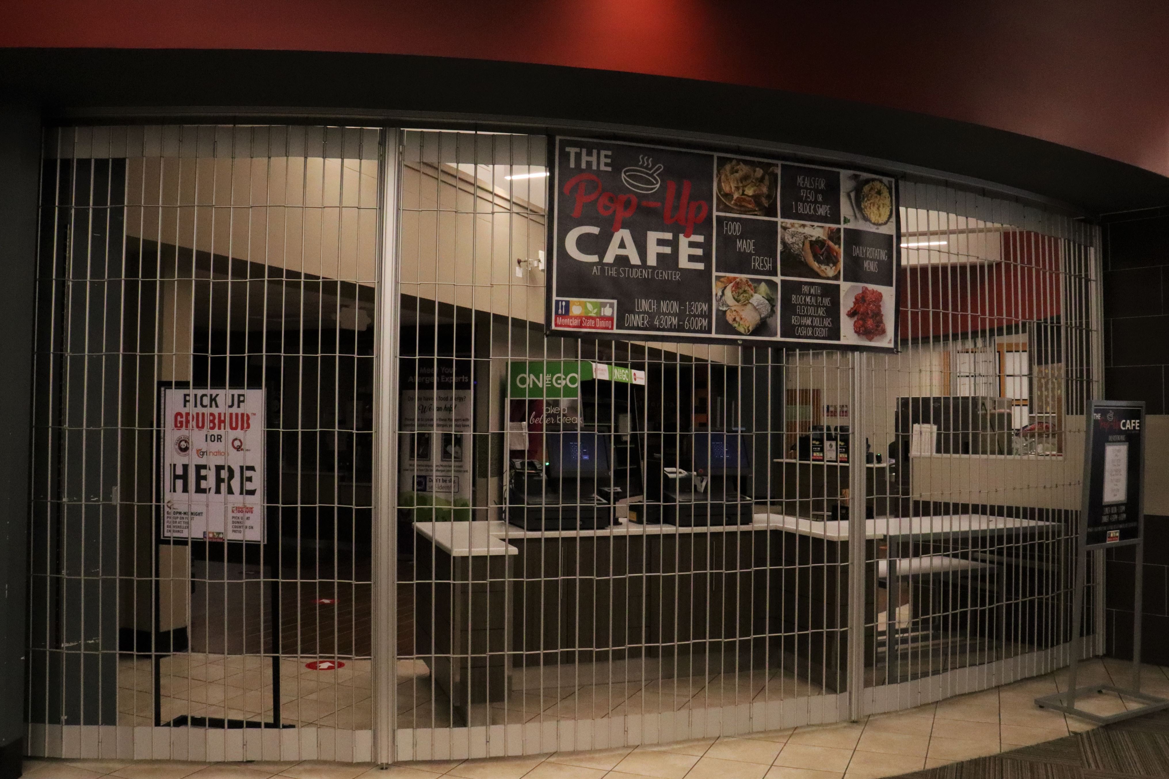 Along with the Red Hawk Diner and Café Diem, the Student Center Cafe remains closed. John La Rosa | The Montclarion
