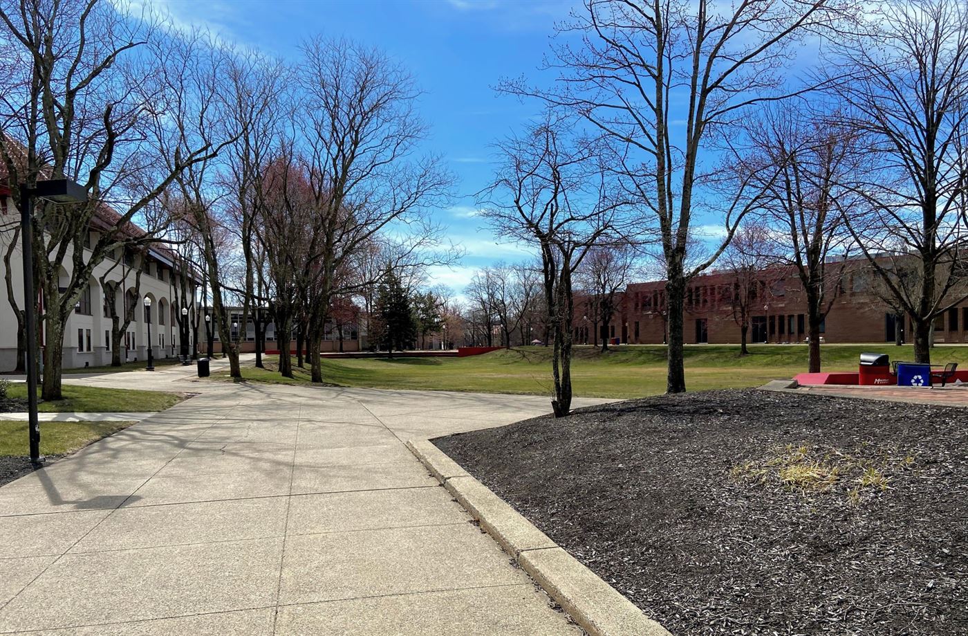 Montclair State's campus was mostly quiet and empty this time last year. Photo courtesy of Ben Caplan