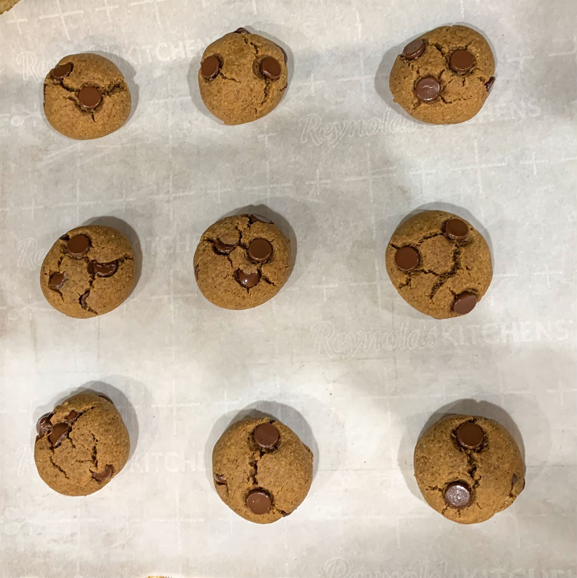 The almond flour in these cookies keeps them from rising too much, which allows you to fit more on each tray. Samantha Bailey | The Montclarion