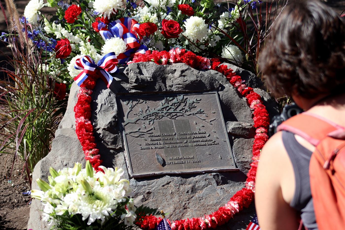 A 9/11 remembrance plaque outside Watchung Station in Montclair. John LaRosa | The Montclarion