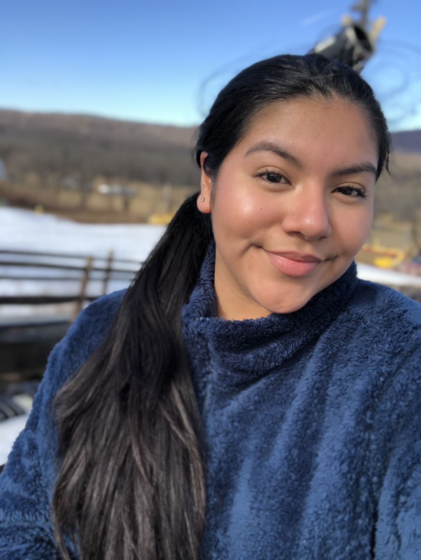 Isabel Castello, a junior family science and human development major, shares her excitement for in person education. Photo Courtesy of Isabel Castello