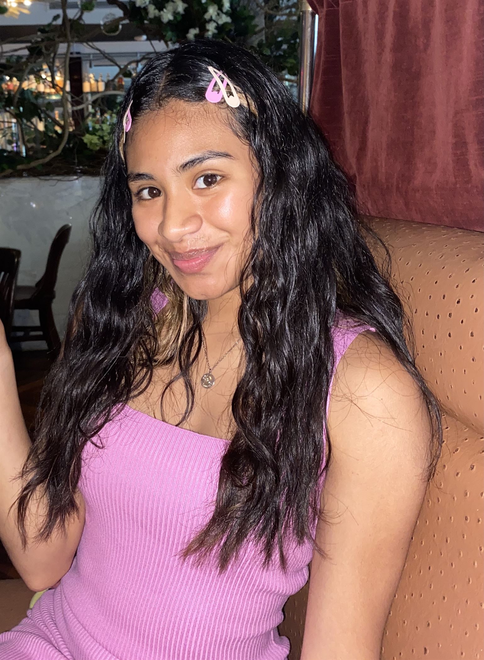 Ivanuska Bailon, a junior physics major, shares her perspective on returning to campus for in-person courses. Photo courtesy of Ivanuska Bailon
