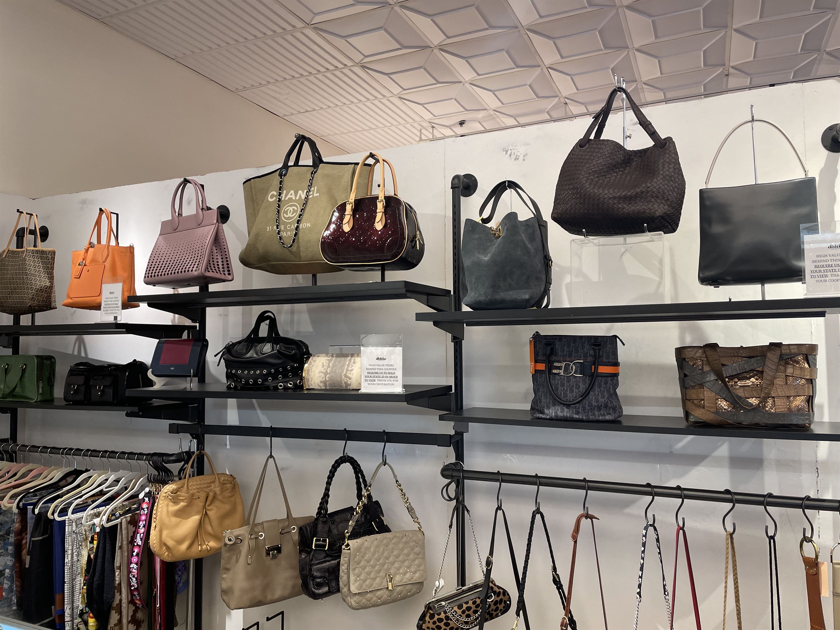 Double Take Luxury Consignment Boutique sells a wide variety of designer purses. Photo courtesy of Amanda Alicea