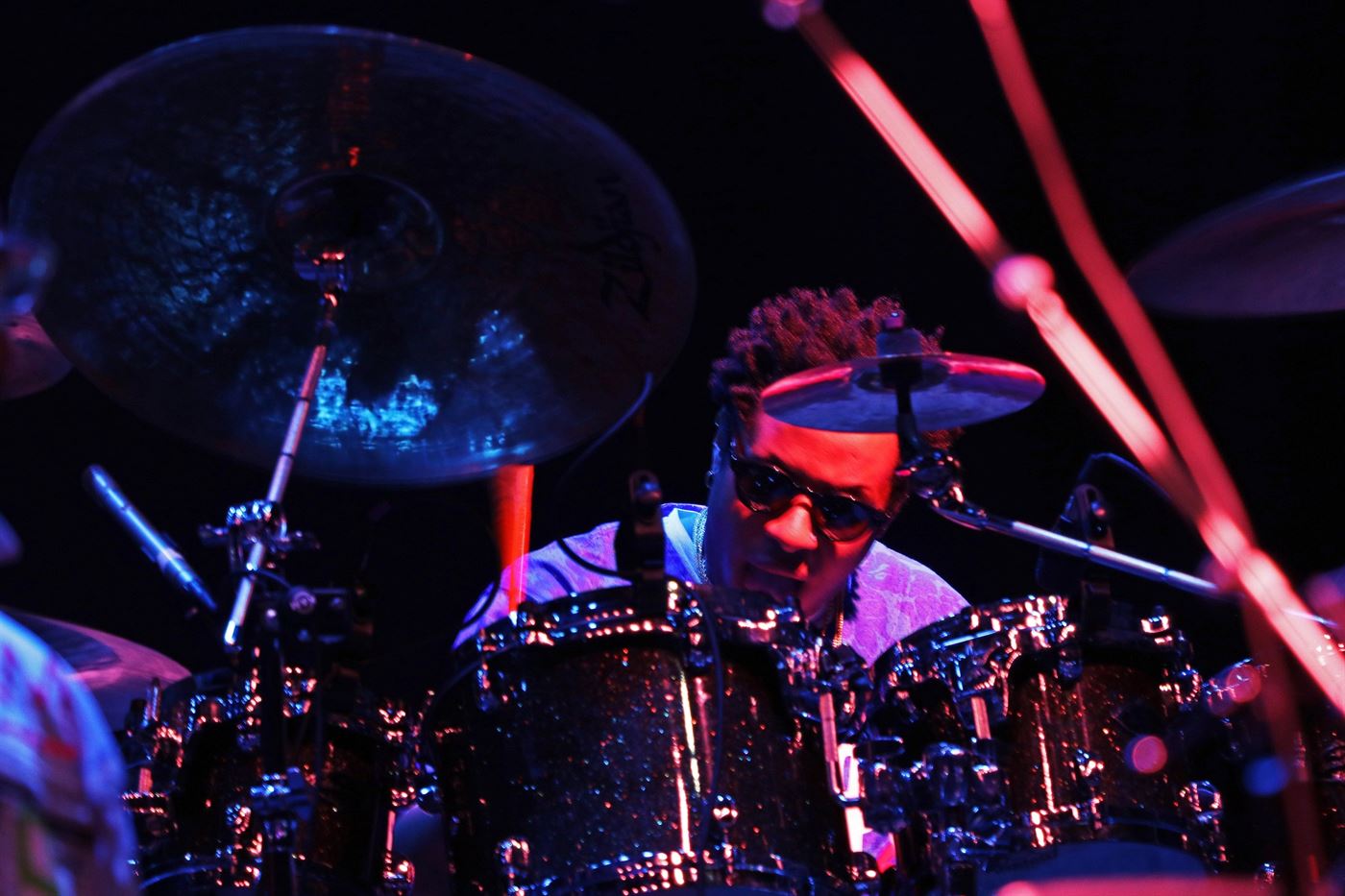 Ronald Bruner Jr., one of Washington's drummers, is the brother of bassist Thundercat. Photo courtesy of Julian Rigg
