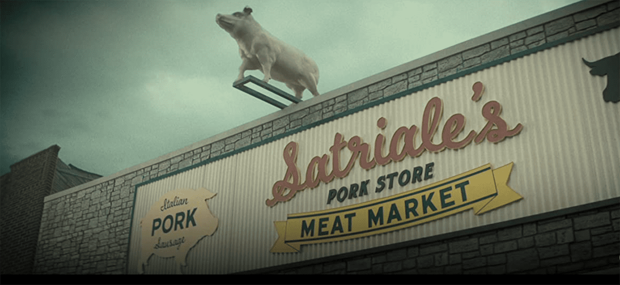 Satriale’s Pork Store, an iconic Sopranos hangout spot, was shot in Paterson. Photo courtesy of HBO Max