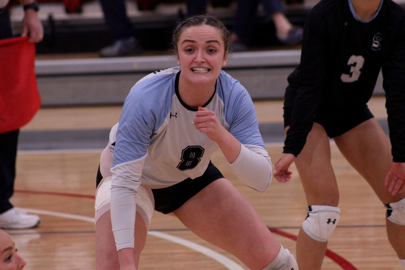 Defensive specialist Sophia Marziello during the playoff game. John LaRosa | The Montclarion