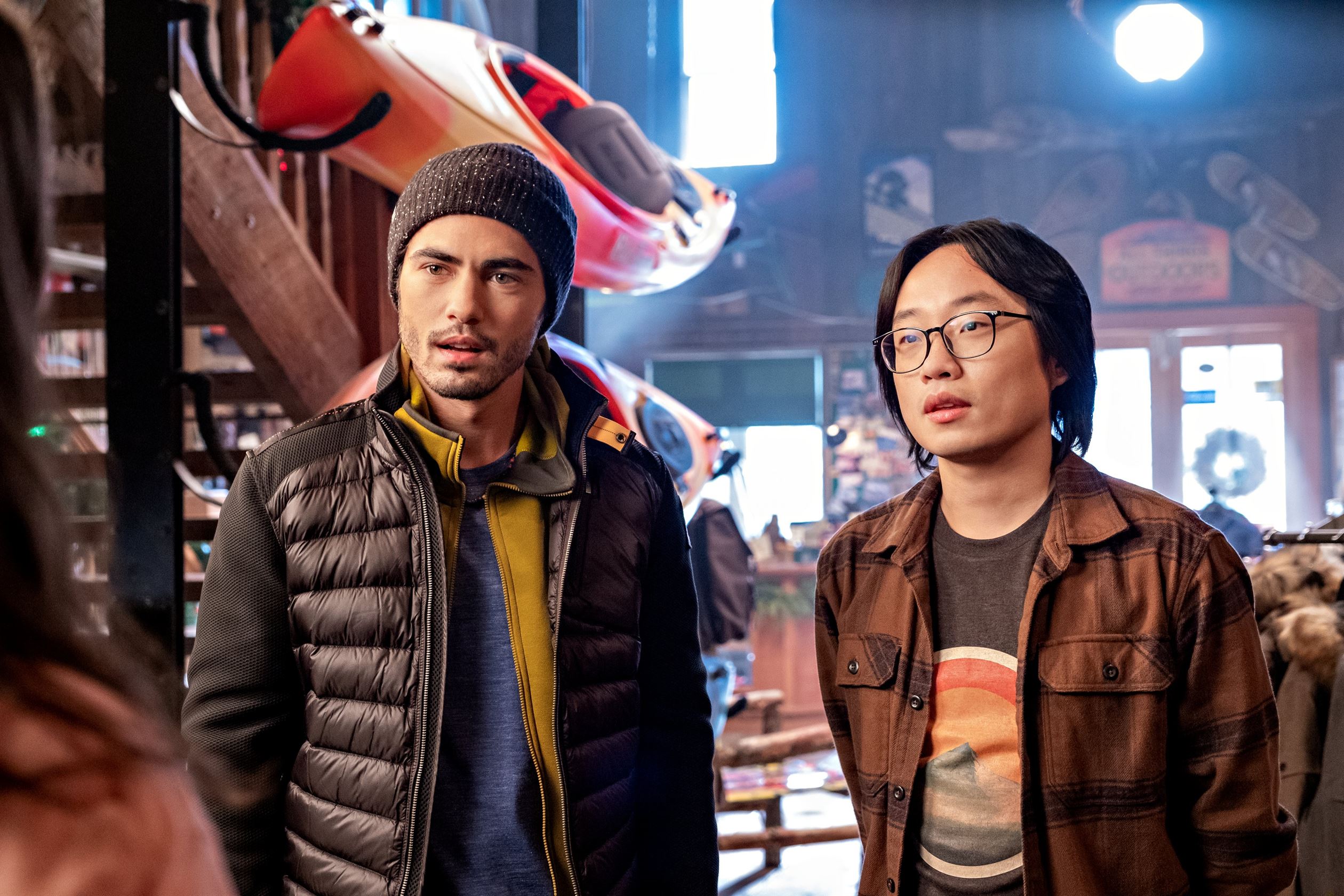 Darren Barnet (left) plays Tag, while Jimmy O. Yang (right) plays Josh. Photo courtesy of Netflix