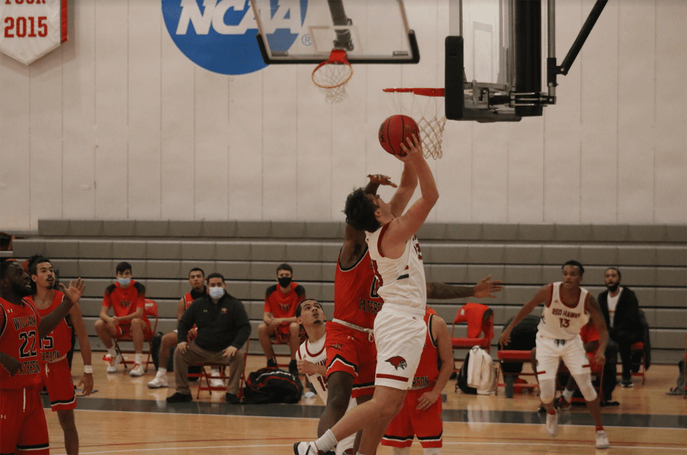 Breeman attempts a layup during a 2021 matchup against William Paterson. Photo courtesy of Julia Radley