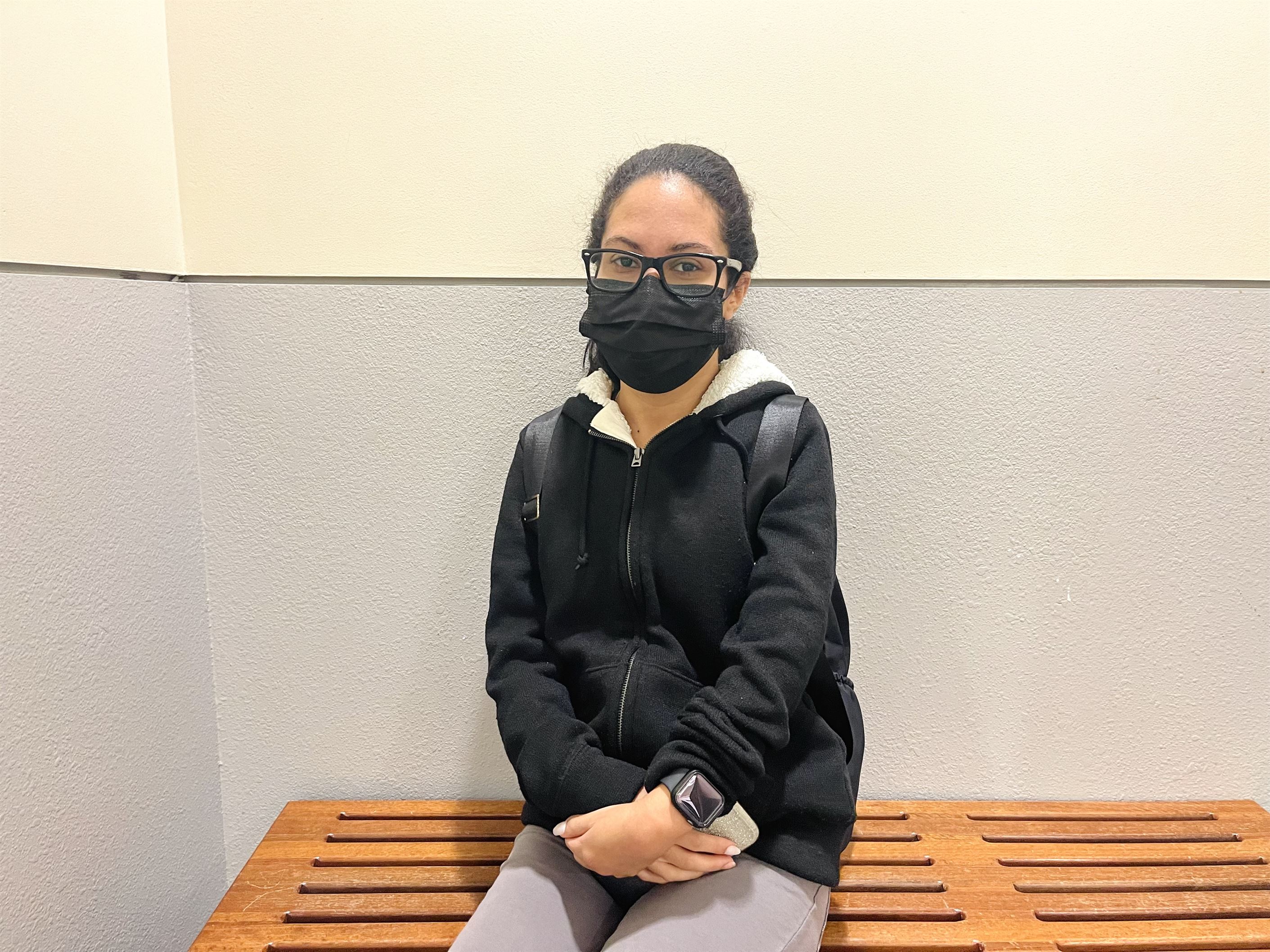 Nathalie Cuello, a junior psychology major, says the university should consider cancelling classes rather than operating remotely. Jennifer Portorreal | The Montclarion