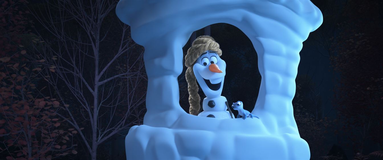 Olaf acts out the story of "Tangled" in "Olaf Presents." Photo courtesy of Disney+