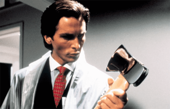 Christian Bale plays a gruesome serial killer and investment banker, Patrick Batemen, in "American Psycho." Photo courtesy of Lions Gate Films