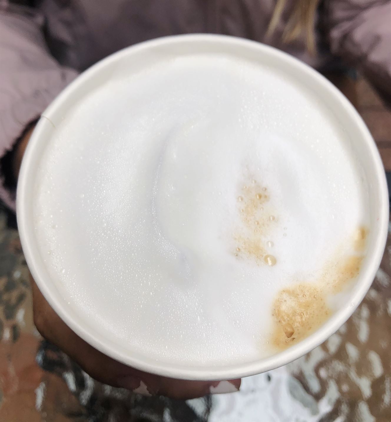 The almond milk latte from Red Eye Coffee is mesmerizing with its warm frothy goodness. Photo courtesy of Alyssa Smolen