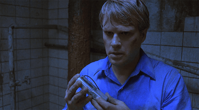In "Saw," oncologist Lawrence Gordon, played by Cary Elwes, fights for his life as he and a stranger try to solve active serial killer Jigsaw&squot;s puzzle. Photo courtesy Twisted Pictures