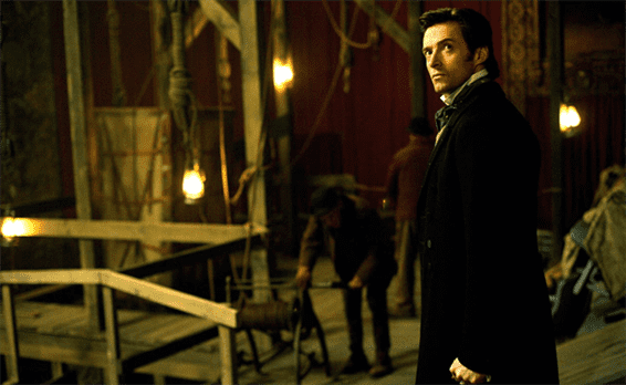 Hugh Jackman stars as Robert Angier, a magician trying to master teleportation, in "The Prestige." Photo courtesy of Touchstone Pictures