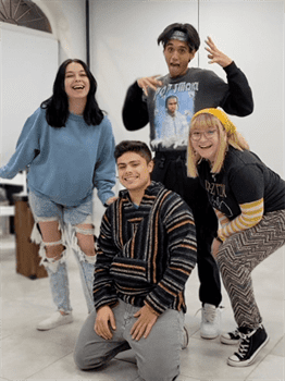 From Left to Right: Aly Michelle, Tristan Benitez, Brandon Cortes and Luiza Mircovich make up the cast of "A Writer&squot;s Mind." Photo courtesy of José Rodriguez