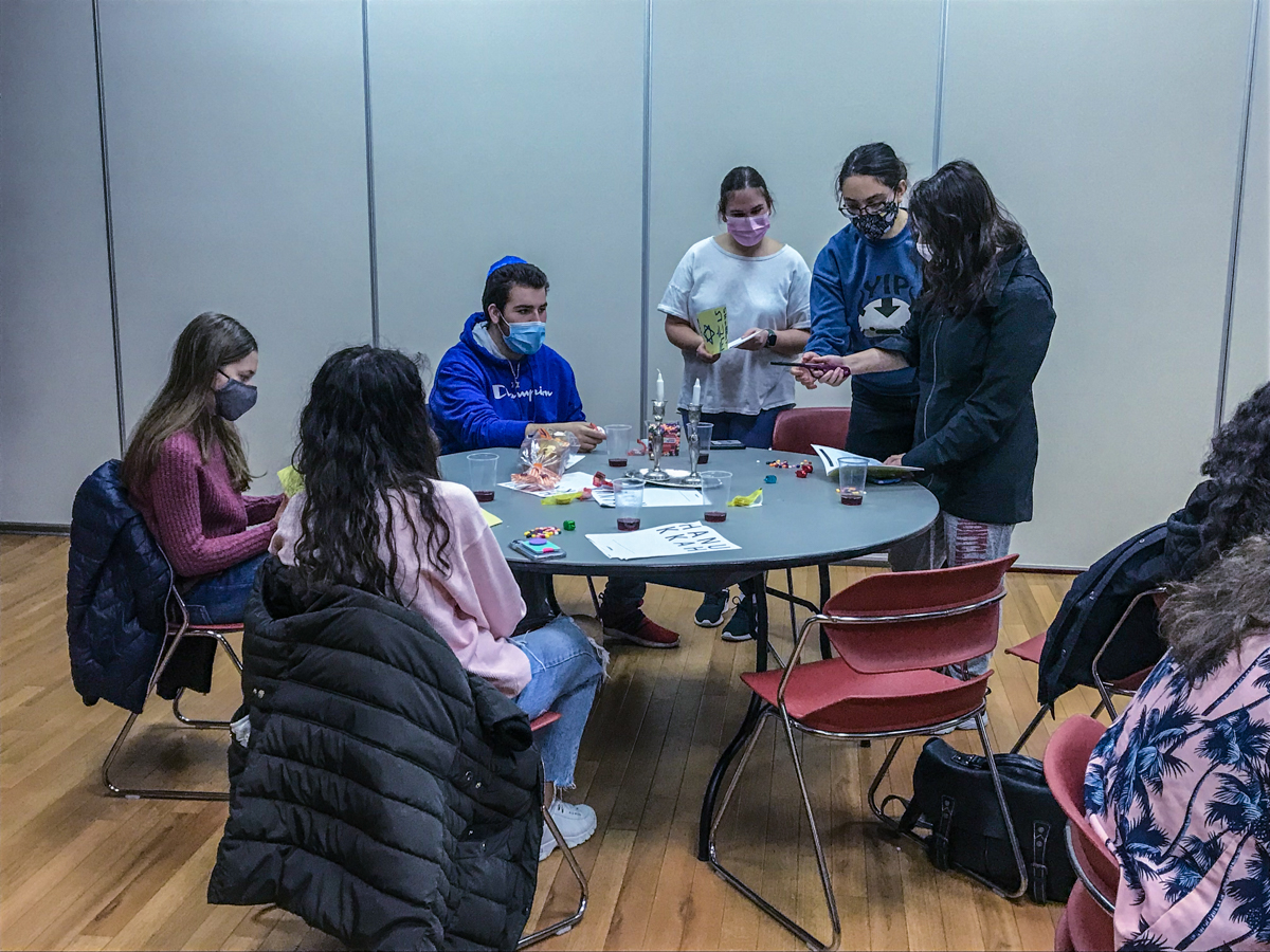 Students came together to celebrate the sixth night of Chanukah. Paul Thomas | The Montclarion
