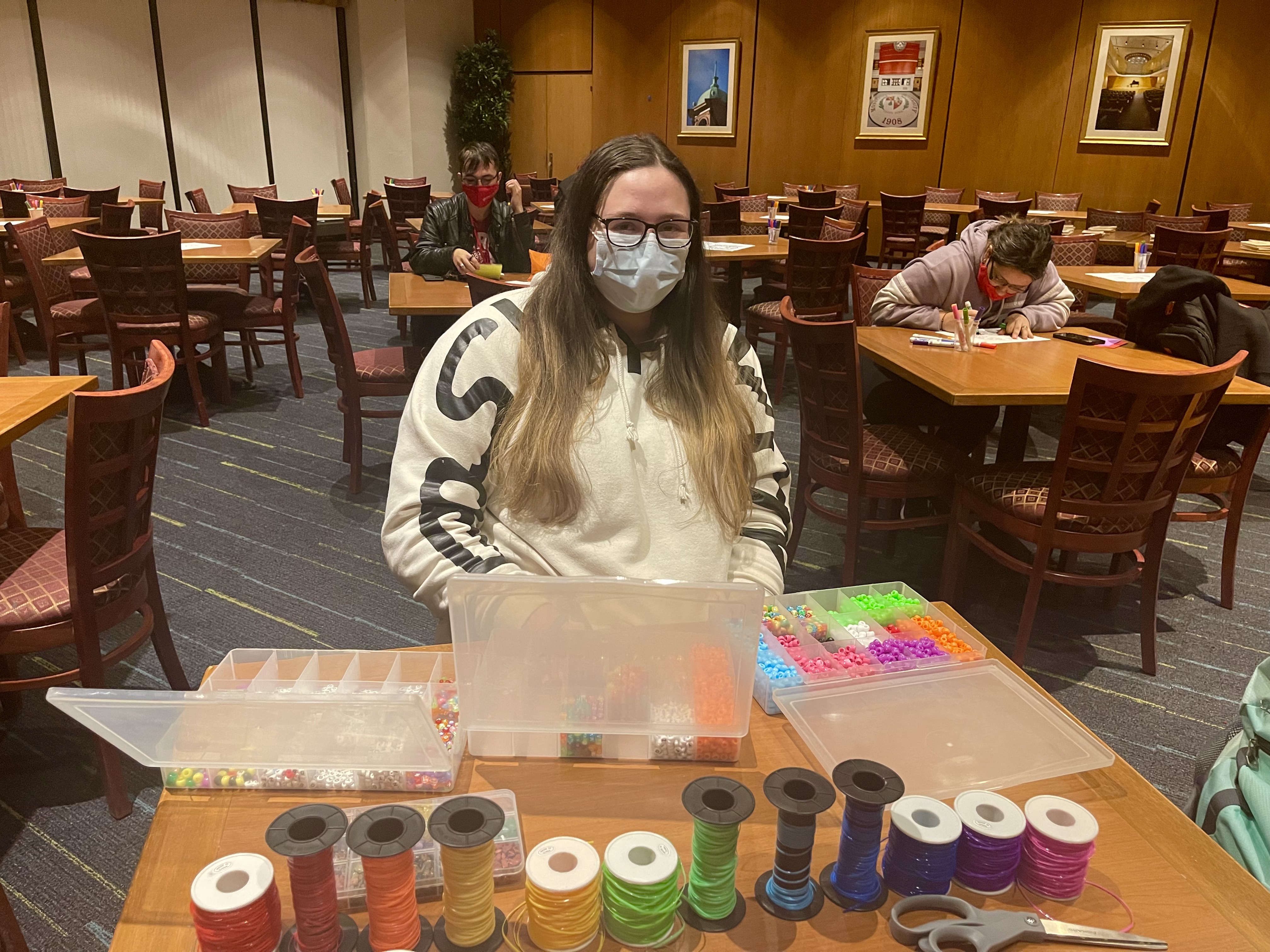 Jess Parnas, a senior business major, wanted this event to help students release their stress.