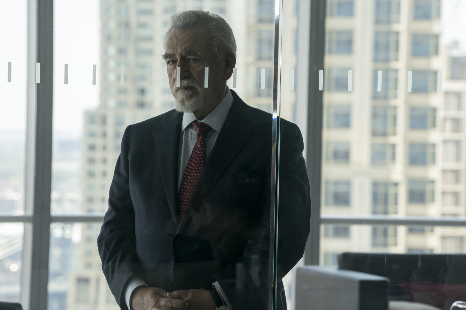 Logan Roy, played by Brian Cox, intimidates the board of the company into voting his way. Photo courtesy of HBO