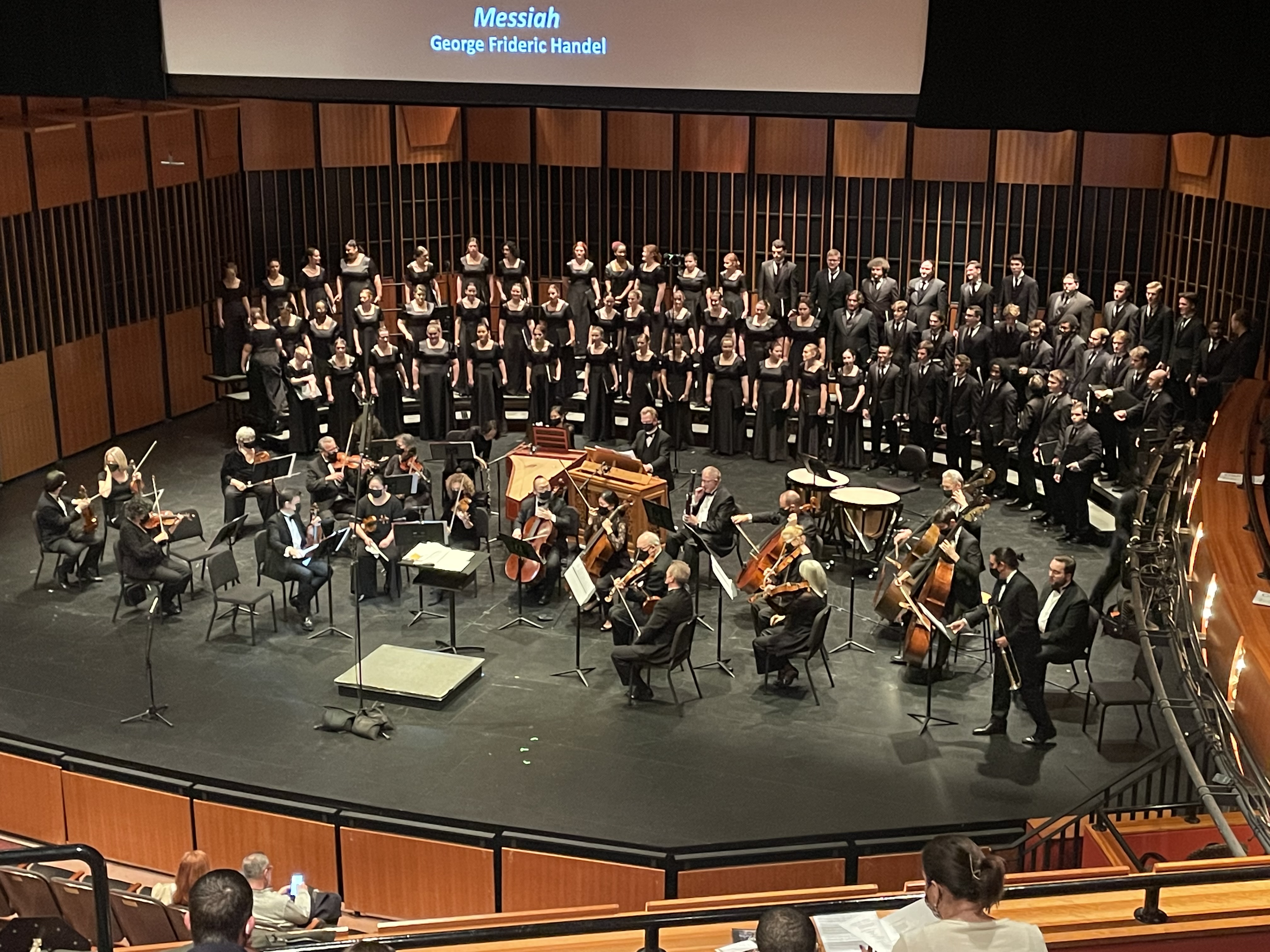 The University Singers perform highlights from "Messiah." Photo courtesy of Drew Eldridge