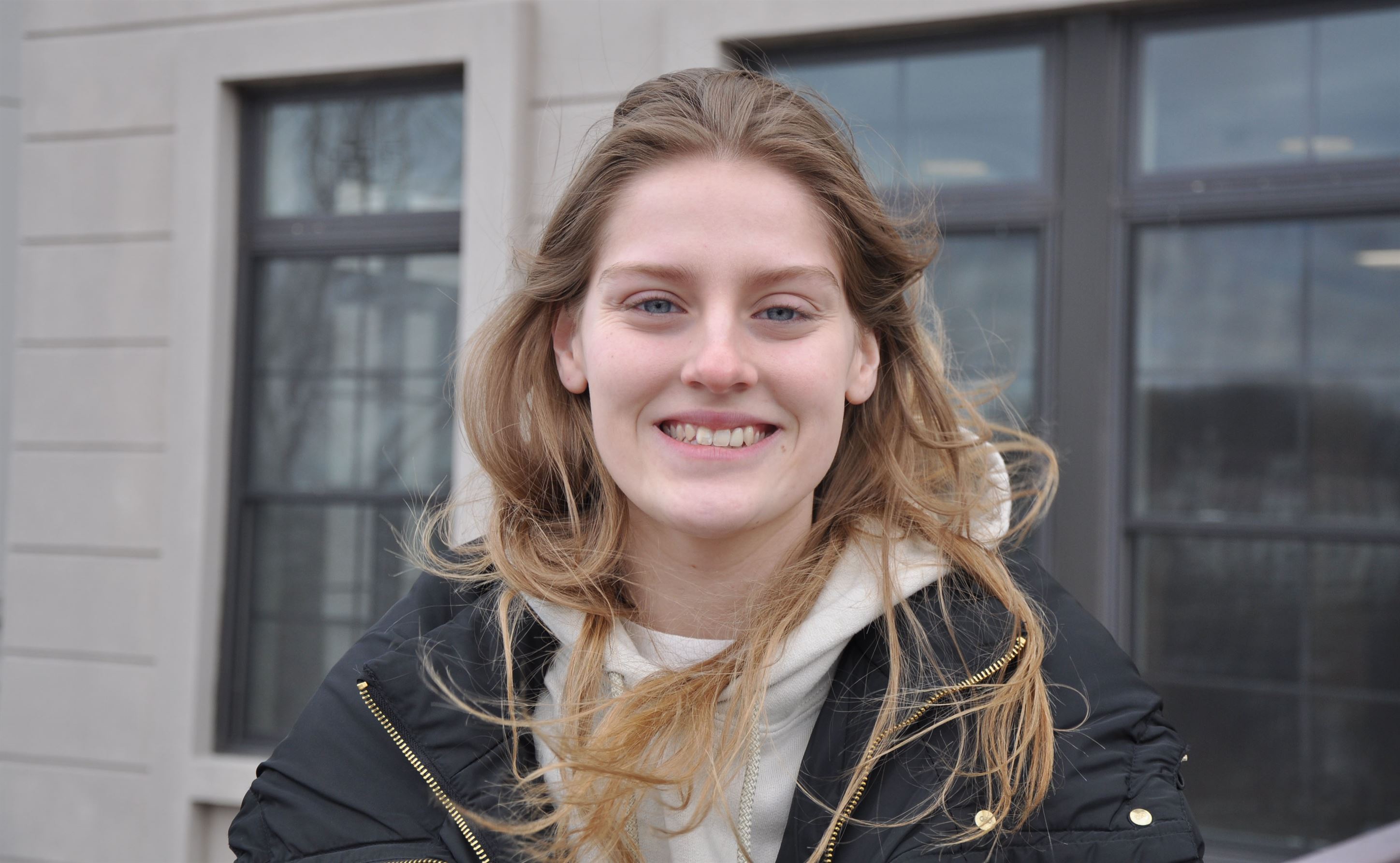 Melissa Shafer, a sophomore nursing major, thinks the booster mandate is important, but doesn’t think the raffle would encourage students to get the vaccine any sooner. Lynise Olivacce | The Montclarion