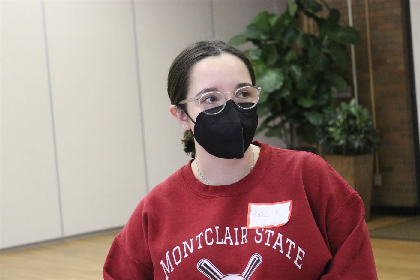 Brie Krug, the coordinator of evening events and facilities at the Student Recreation Center, shared how the Safe Space training could be applied to her job. Nicole Comly | The Montclarion