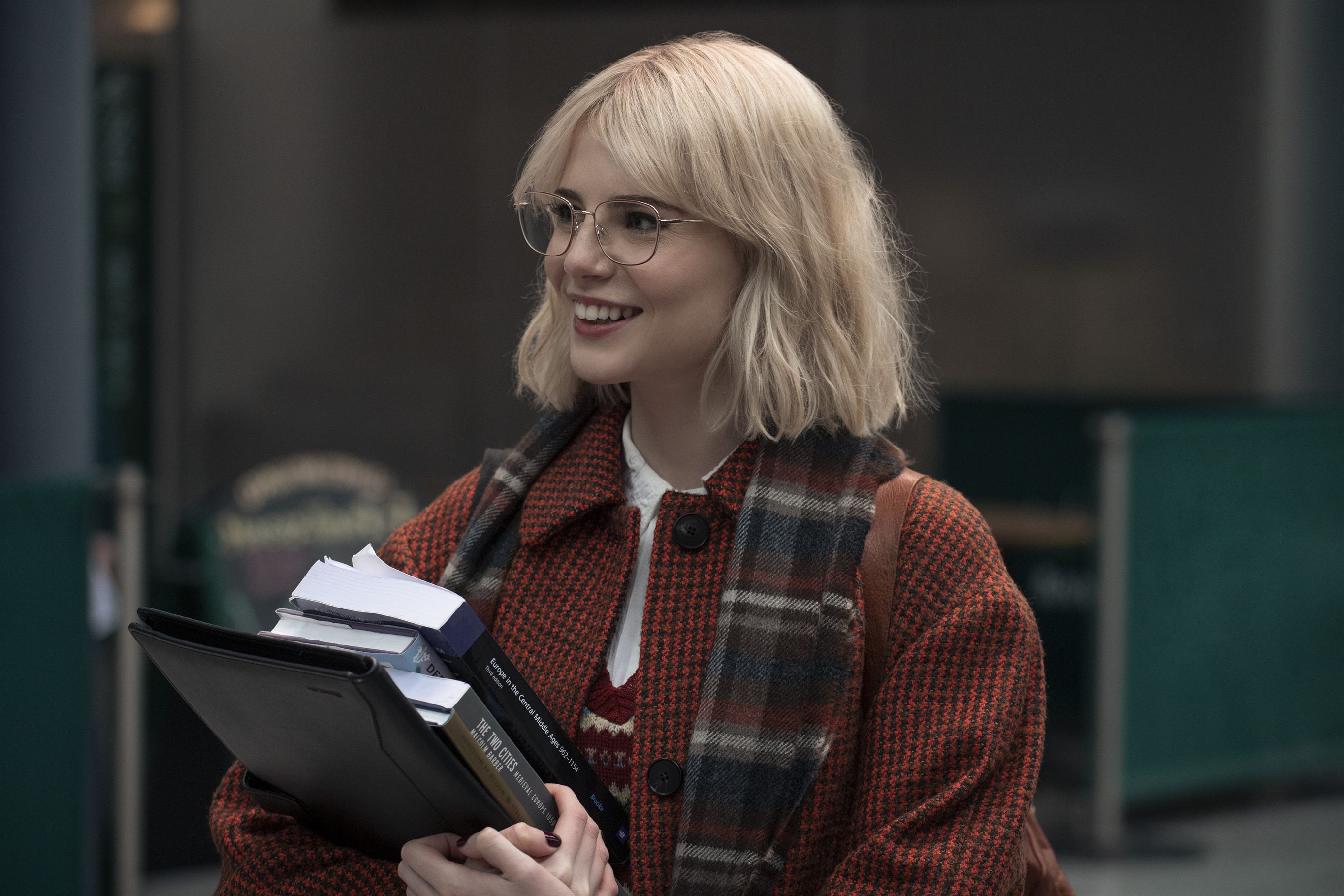 Lucy Boynton plays Paula, a college girl heading back to her childhood home. Photo courtesy of Prime Video