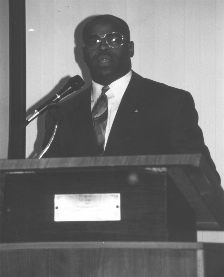 Mills was inducted into the College Football Hall Of Fame in 2009. Photo courtesy of Montclair State Athletics