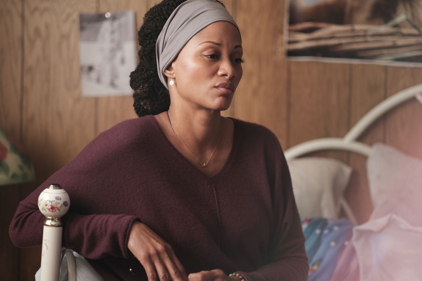 Leslie (Nika King), Rue's mother, sits down feeling helpless as she watches Rue tear the house apart. Photo courtesy of HBO
