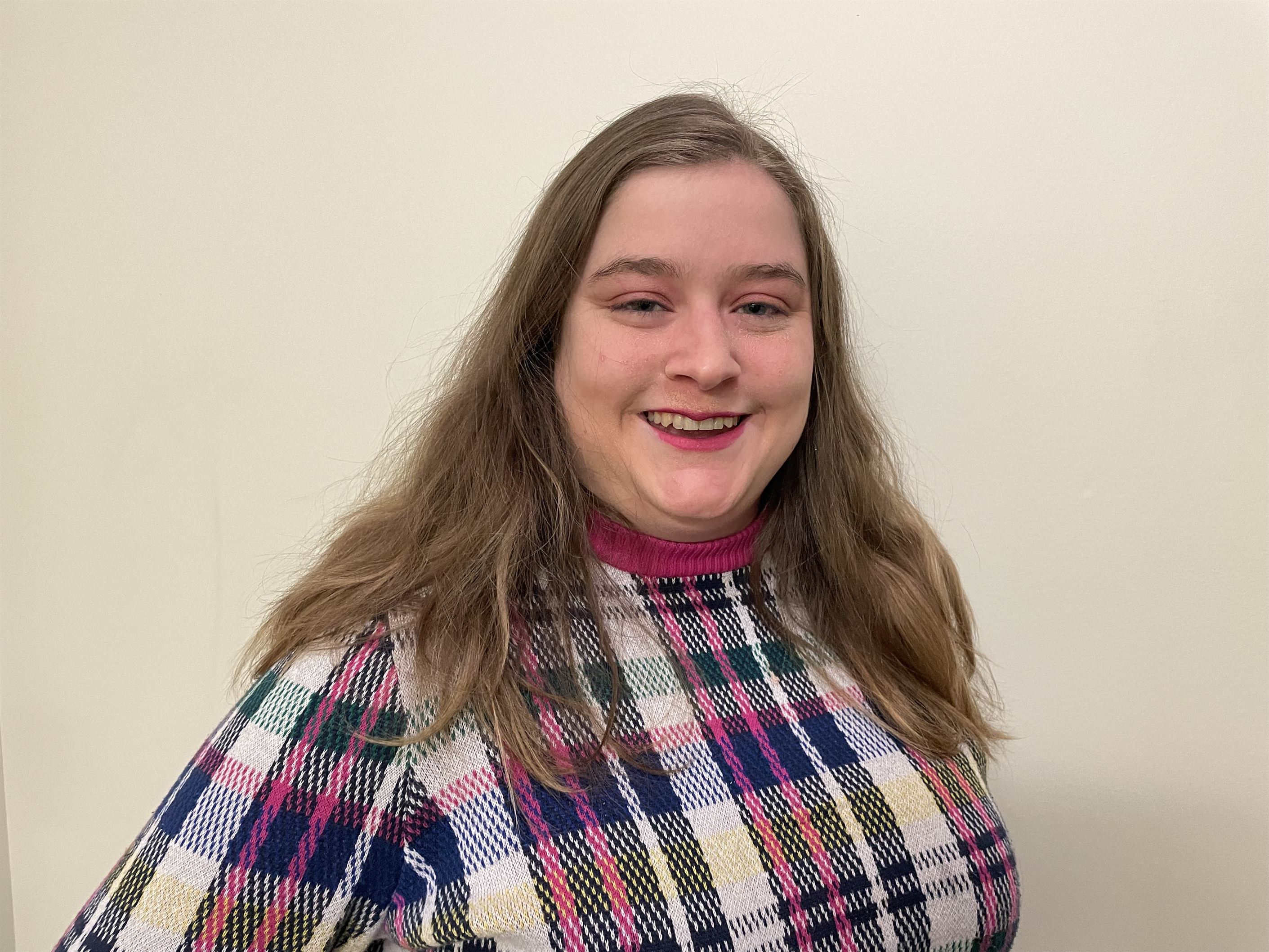 Jaime Didomenico, a fifth-year senior family science and human development major, turned to comedy. Mya Whyte | The Montclarion