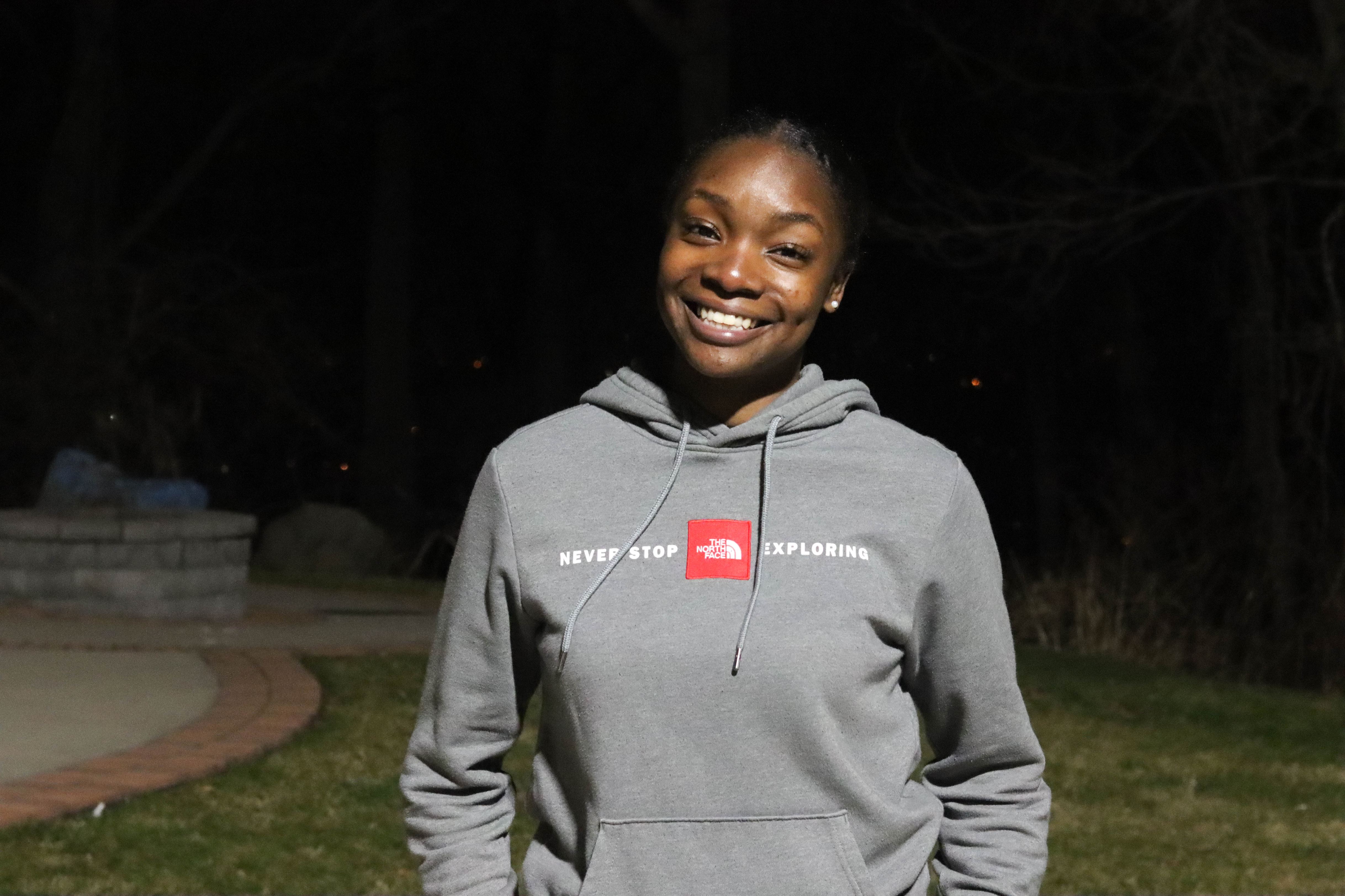 Teni Bello, RecBoard community service chair and director of special events for Campus Recreation. Kayla Mccullough | The Montclarion