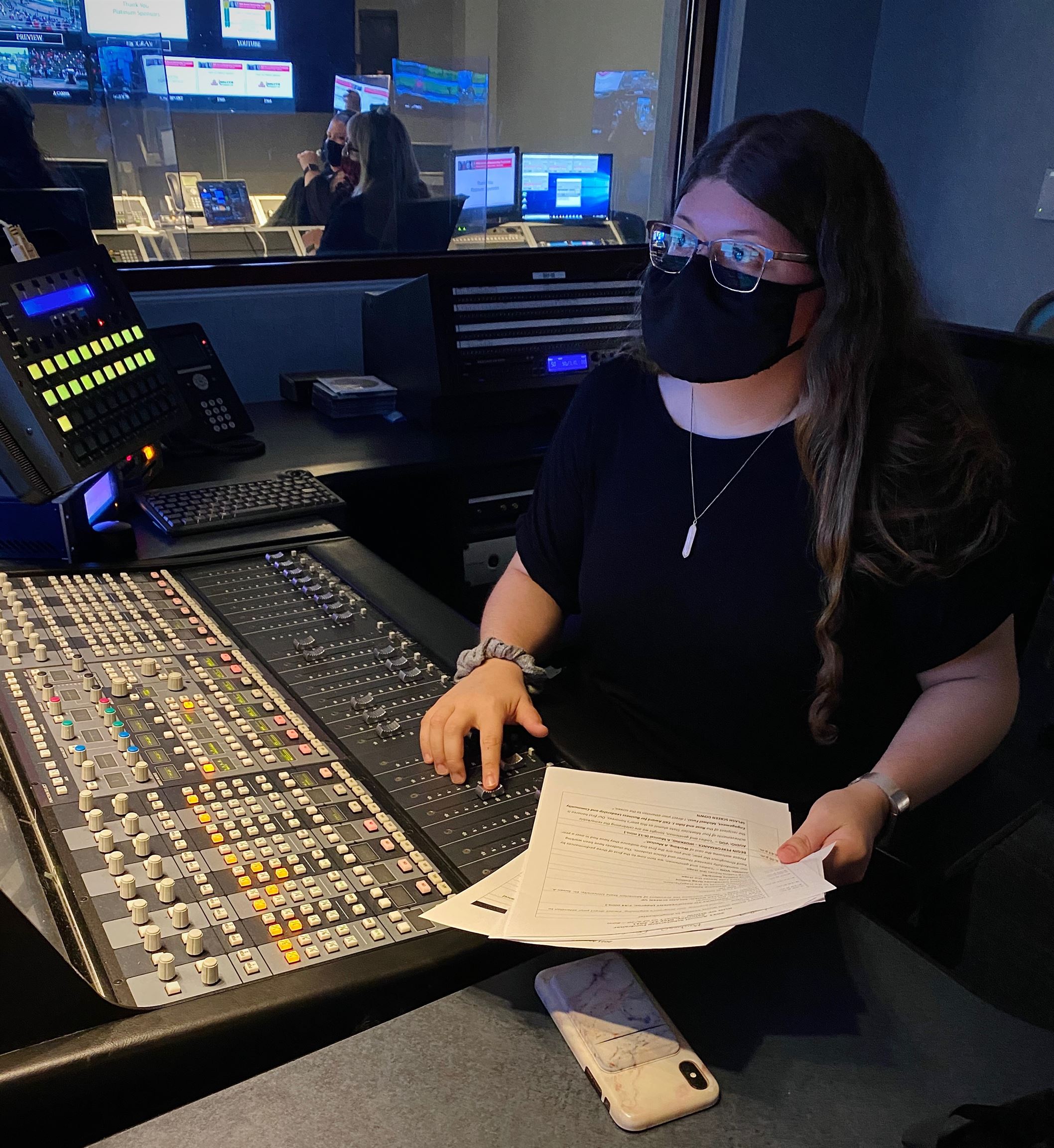 Since September 2021, Plumser has been working with Broadcast and Media Operations at Montclair State's School of Communication and Media. Photo courtesy of Elena Plumser