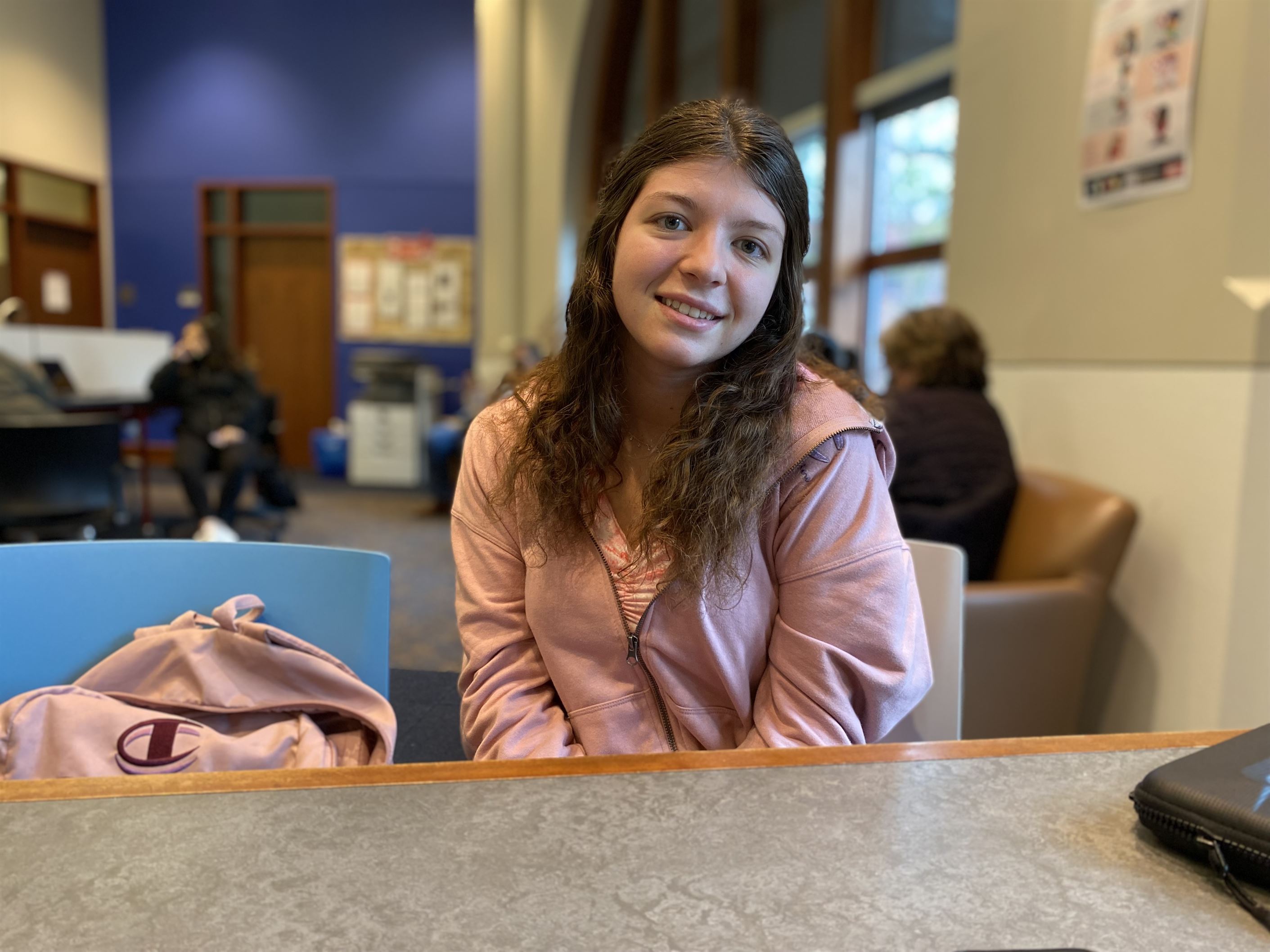 Jenny Both, a freshman undecided major and a student assistant at the ADP Center said that the center gives education students access to the latest in learning technologies. Sal DiMaggio | The Montclarion