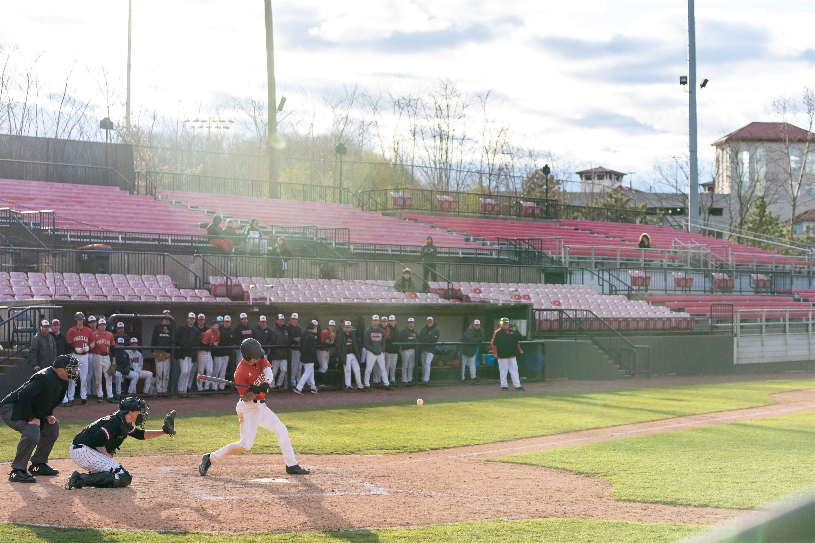 The Montclair State University baseball team faced off against Ramapo College in a doubleheader on April 10. Chris Krusberg | The Montclarion