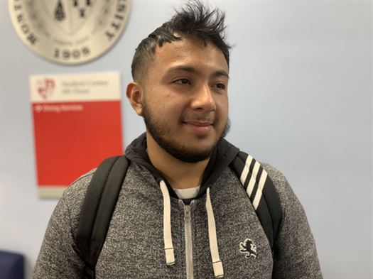Michael Elizondo, a freshman undeclared student at Montclair State described the responsibility of being a first-generation student. Courtney Ragland | The Montclarion