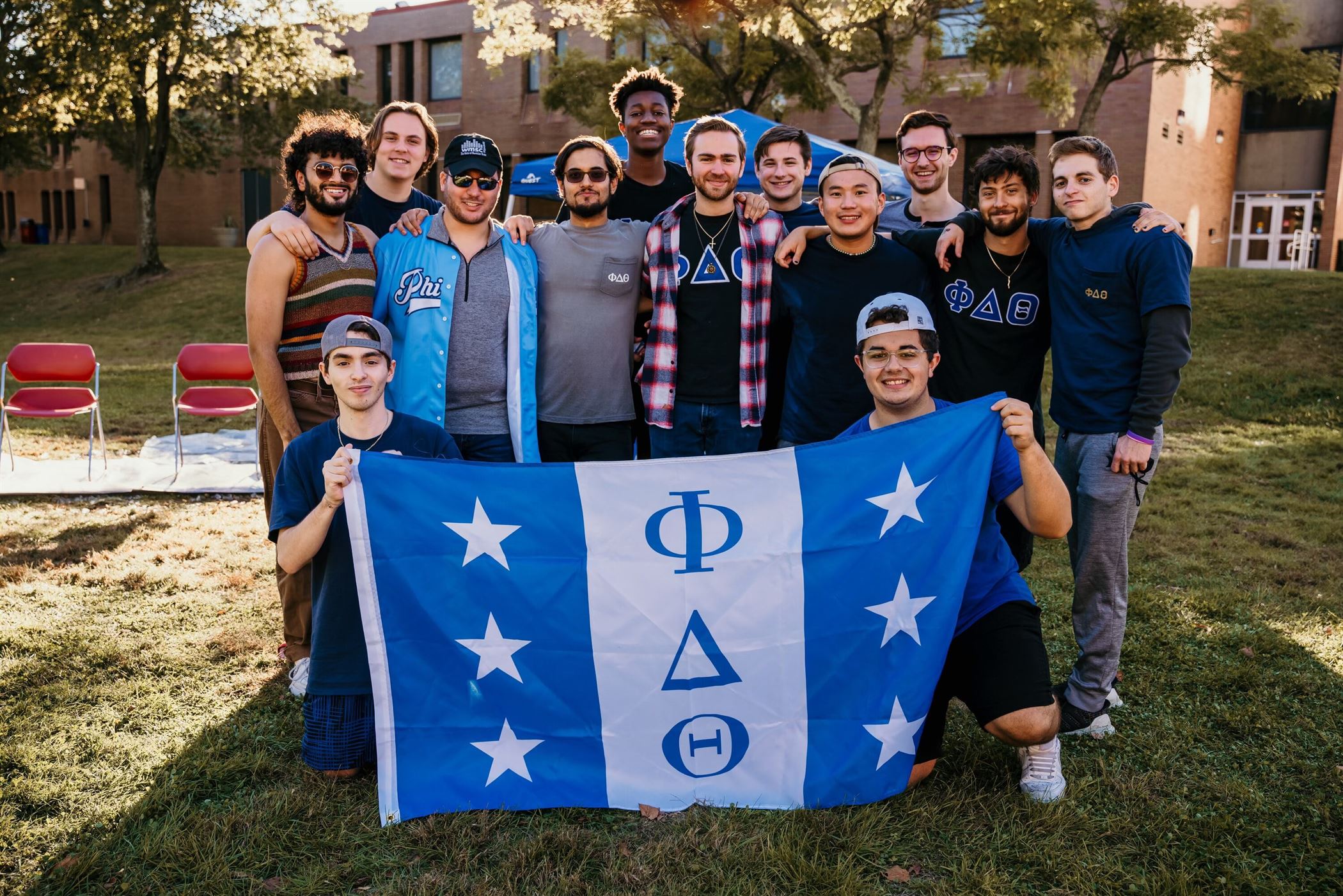 Members of Phi Delta Theta have faced many challenges as they tried to start their fraternity throughout the pandemic. Photo courtesy of Ryan Breyta